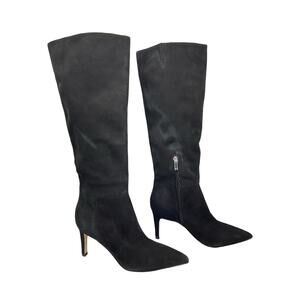 Marc Fisher Women’s Georgiey Pointed Toe Knee High Boots Black Size 9M